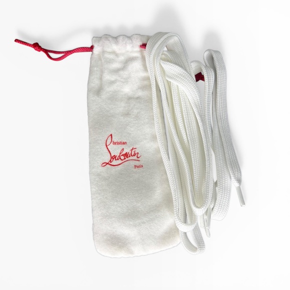 Christian Louboutin Women's High-Top Spike-Stud Sneakers - Black/White Size 8 - Picture 6 of 10